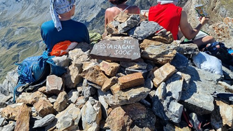 La Marmotte Gersoise au pic d'Estaragne 3006 m.