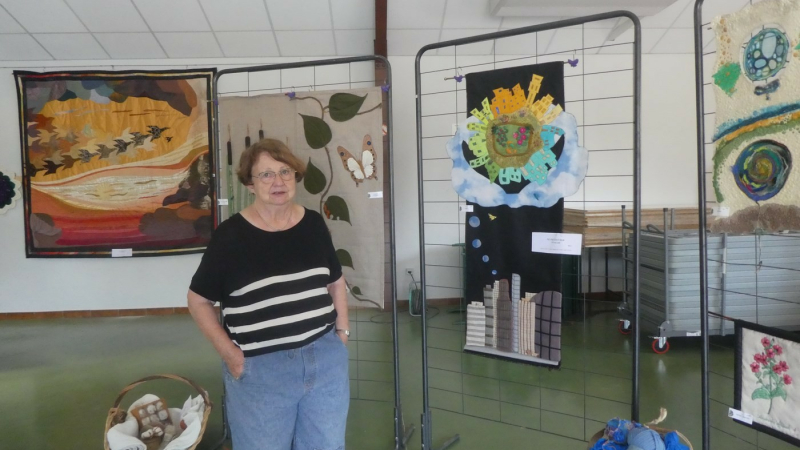 Superbe exposition d'art textile  avec Danièle Lesponne