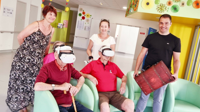 Groupama soutient les voyages immersifs multisensoriels pour les EHPAD de Lombez et Samatan