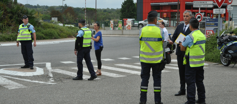 Contrôles routiers : le nouveau préfet du Gers sur le terrain