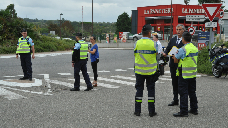 Contrôles routiers : le nouveau préfet du Gers sur le terrain