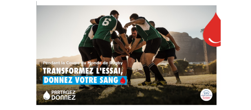 Don du sang : venez transformer l'essai le le 8 septembre !
