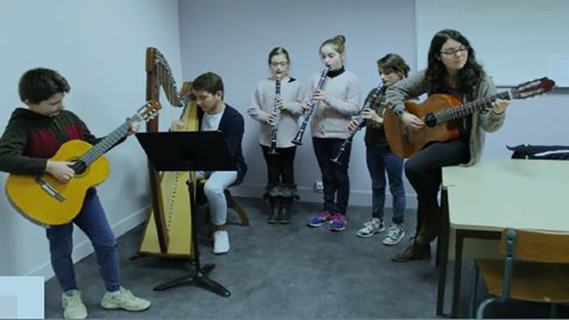 La rentrée à l'école de musique