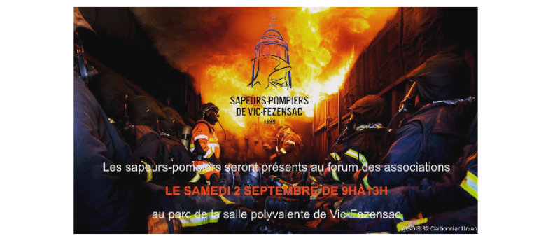 Les sapeurs pompiers vicois à la fête du sport et des associations !