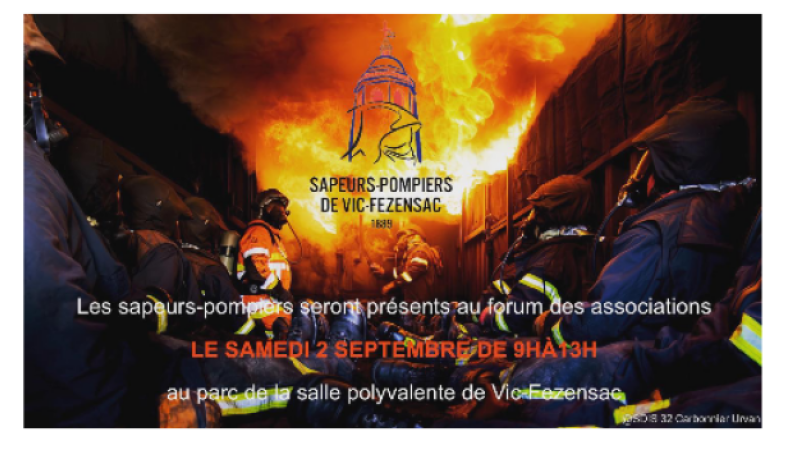 Les sapeurs pompiers vicois à la fête du sport et des associations !