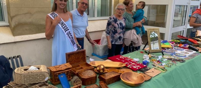 Miss Jeunesse Occitanie avec ASMA à la journée des associations à Seissan