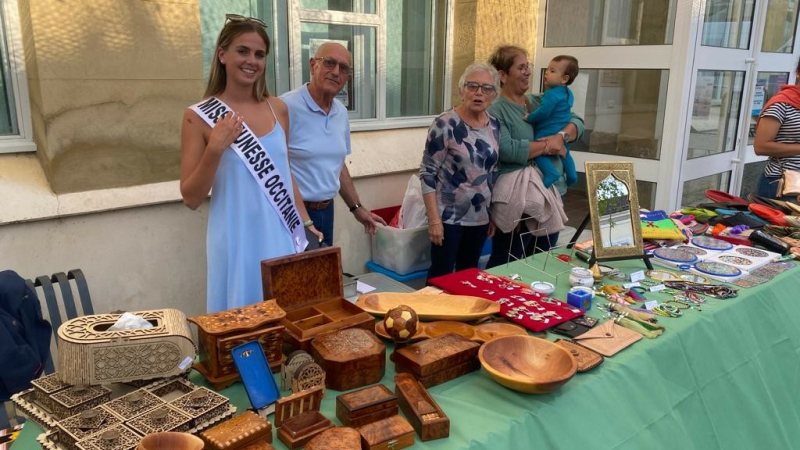 Miss Jeunesse Occitanie avec ASMA à la journée des associations à Seissan