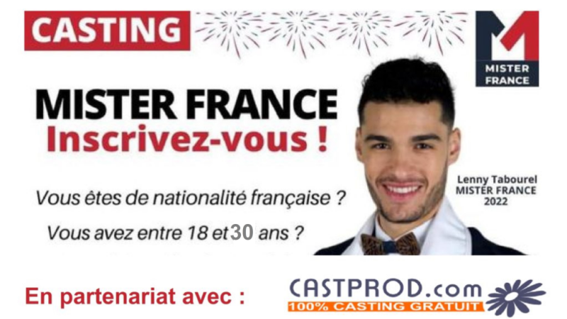 Casting de l'élection Mister France
