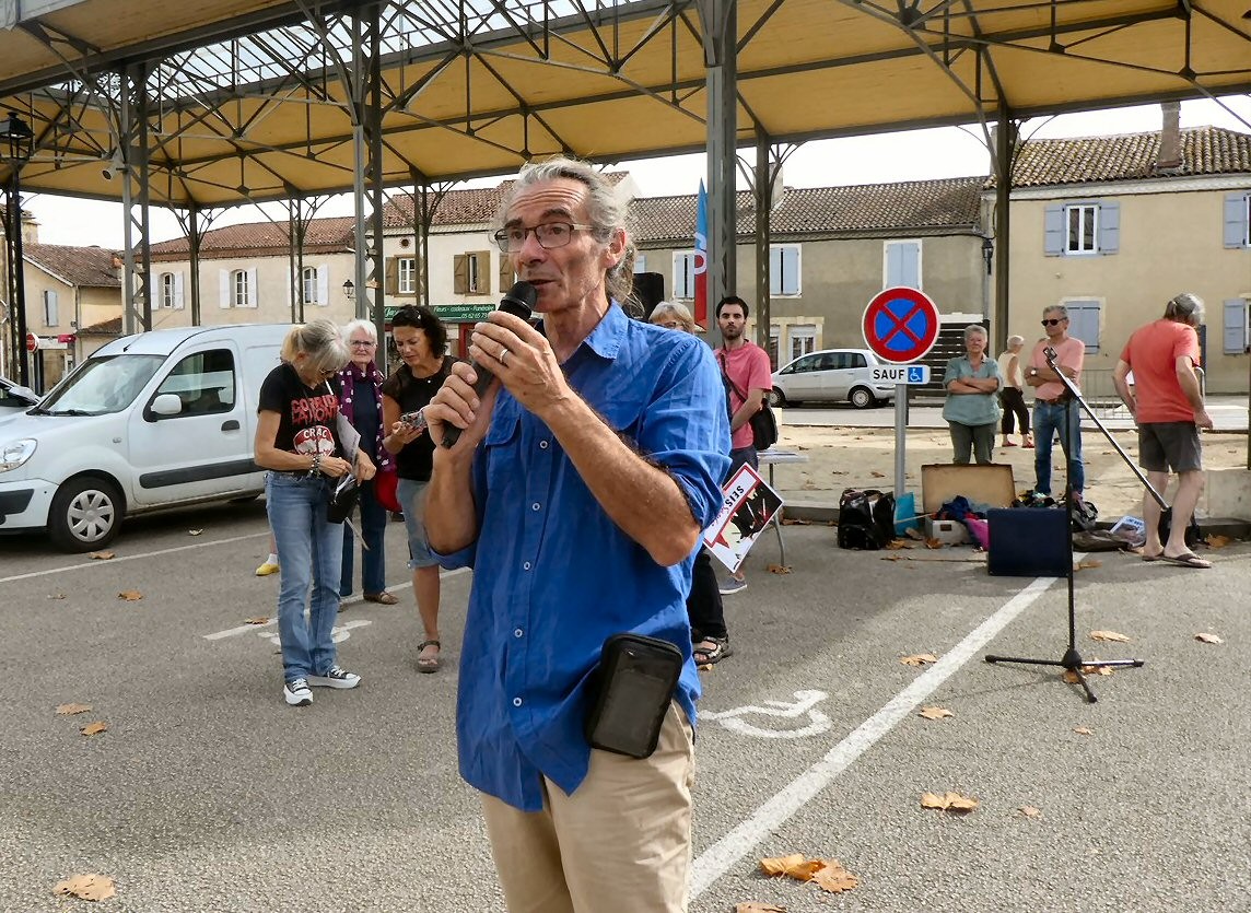 Georges Nosella  révélant qu'à Seissan , le problème de la corrida dépasse le stade de la violence animale