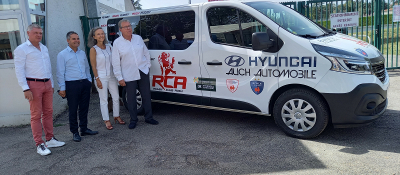 Rugby Club Auch, un minibus bienvenu