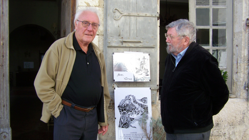 Le poète Yves Gaignard est passé par Saint-Clar avant de regagner sa Bretagne !