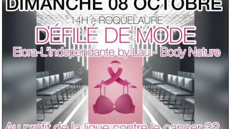 Défilé de mode pour octobre rose