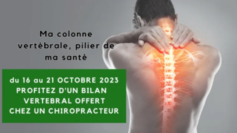 Un bilan vertébral offert pour tous par le chiropracteur de Vic-Fezensac