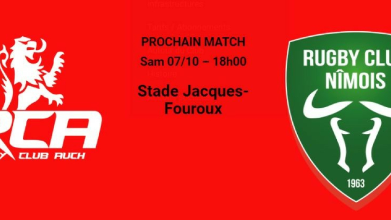 RC Auch reçoit RC Nimes