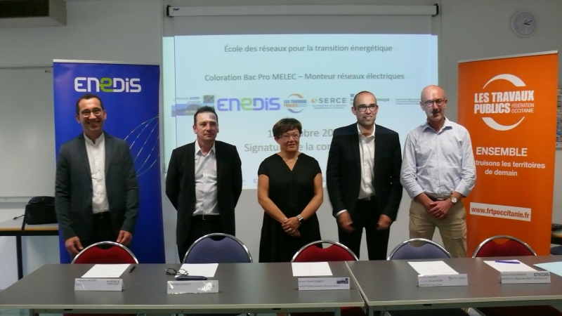 ENEDIS et le lycée Clément Ader collaborent pour la création d’un diplôme de nouveaux métiers de l’électrique et de la transition écologique