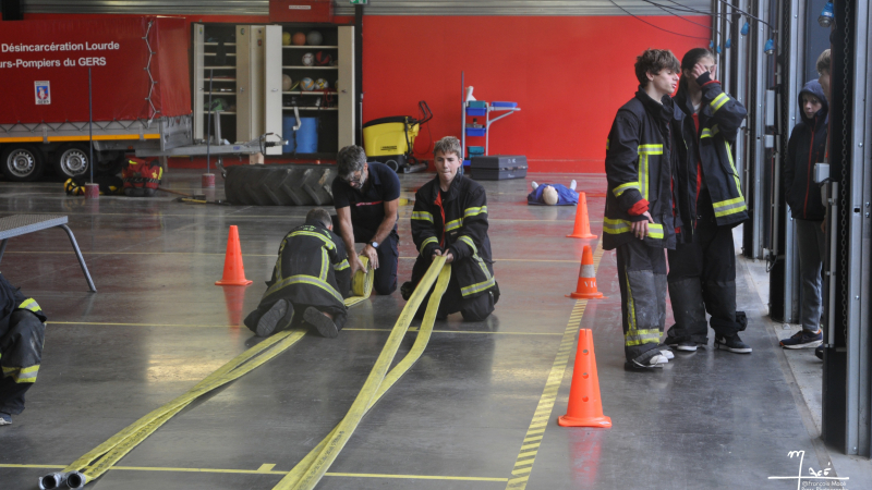 De futurs pompiers parmi les élèves de  4e du collège Gabriel Séailles !