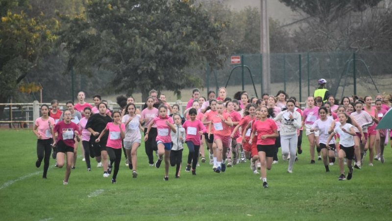 Le collège court pour  Octobre rose