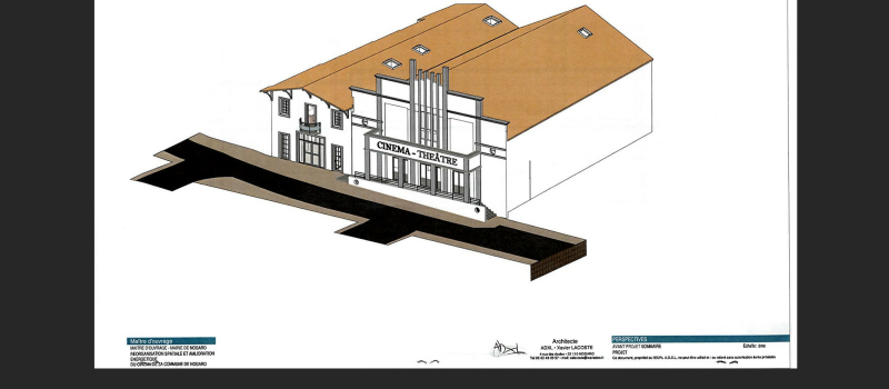 Mis à jour le 17.11.2023 : La rénovation du cinéma-théâtre de Nogaro, c'est pour bientôt