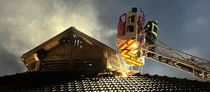 La salle des fêtes  détruite par un incendie