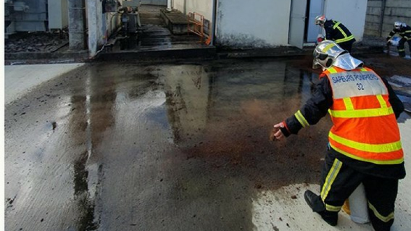 Incendie dans un transformateur 30.000v