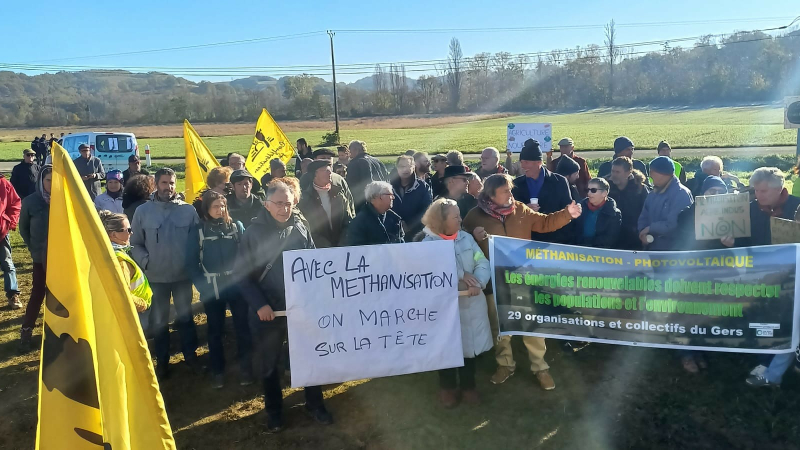 Une marche pour refuser un projet de méthanisation agro-industriel