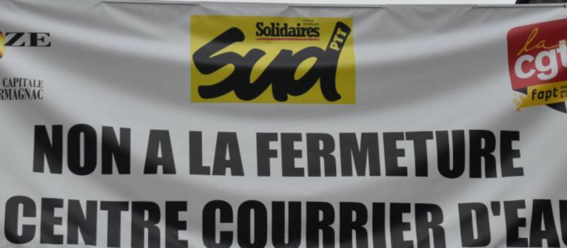 Appel à manifester contre la fermeture du centre courrier d'Eauze