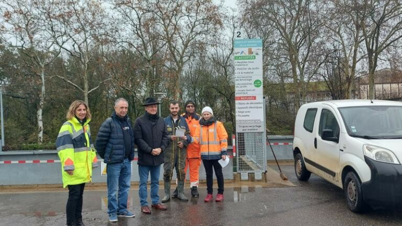 Une nouvelle benne "éco-maison" inaugurée à la déchèterie !