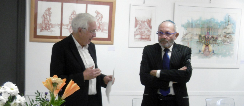Vernissage de l'exposition de Guy Coanus