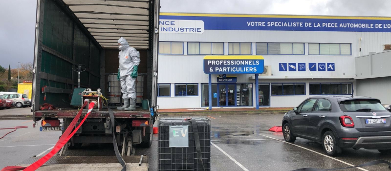 alerte sur un risque de pollution chimique