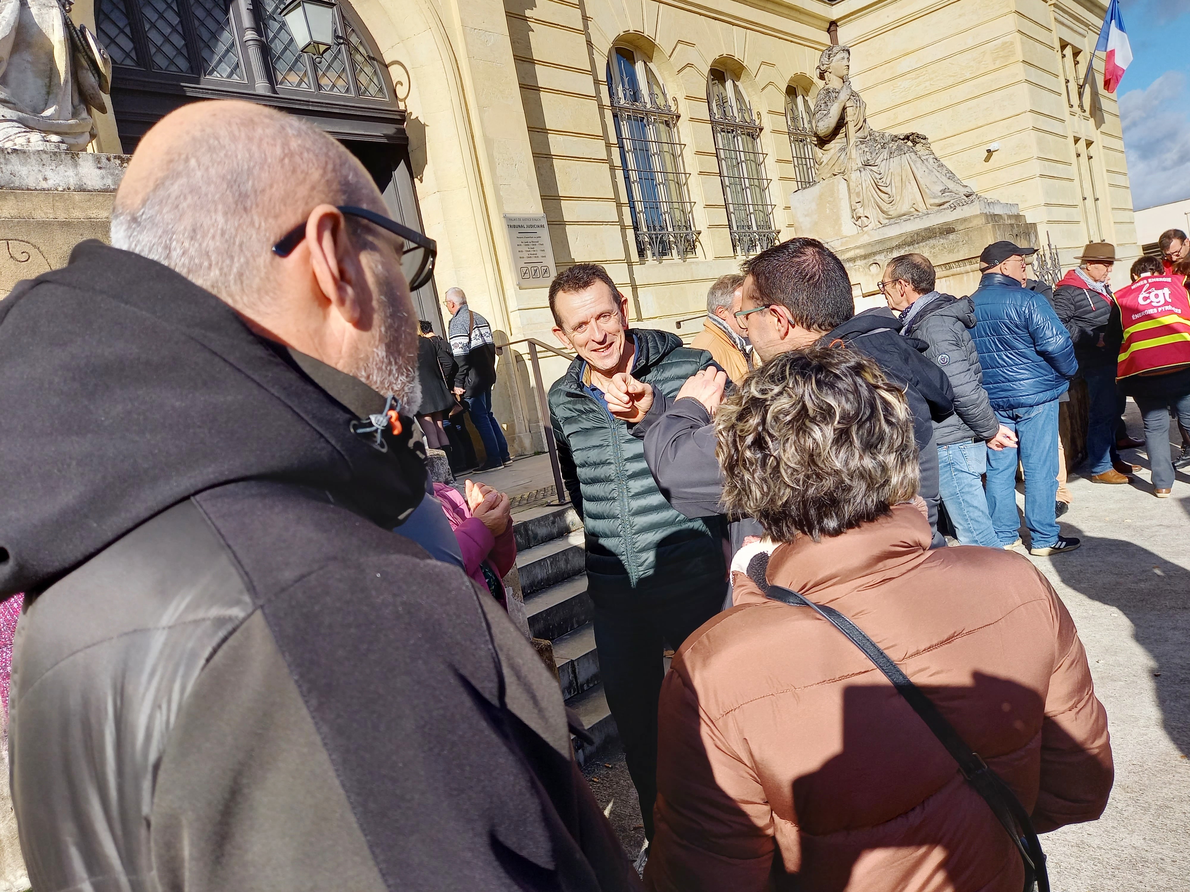 Christophe Bukovec avant de rentrer au palais de justice.
