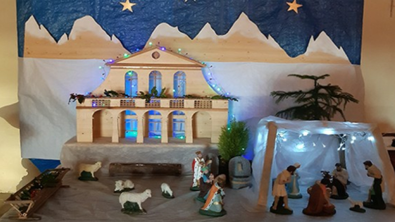 La crèche en bonne place
