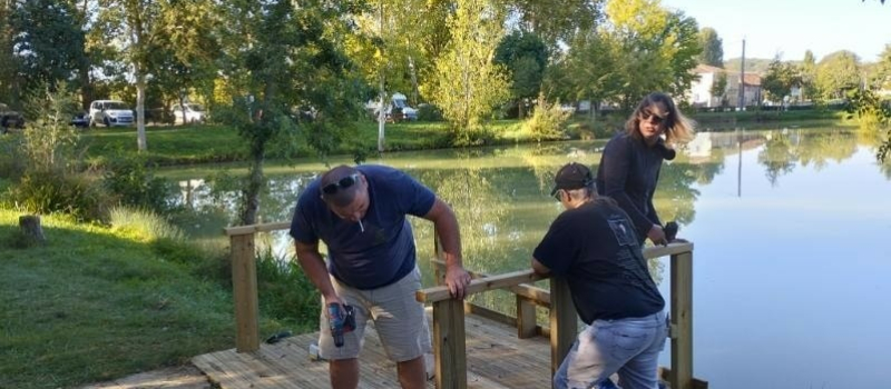Des travaux pour le confort des pécheurs