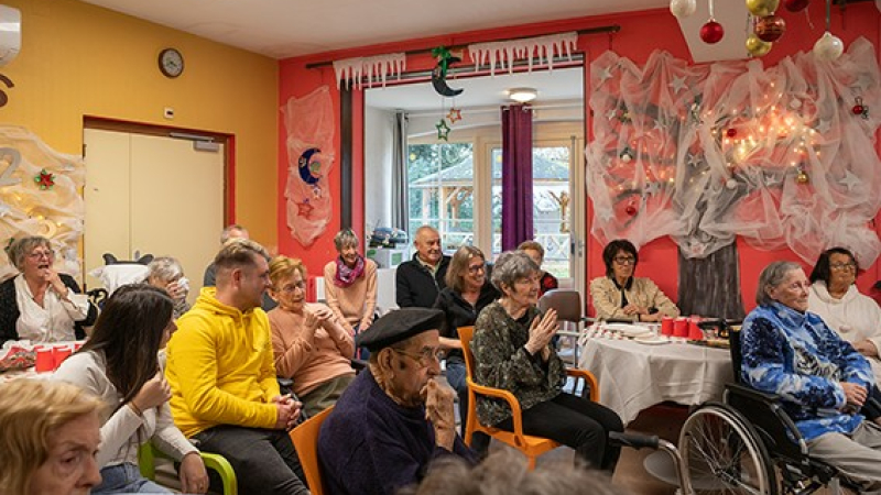 Fête Noël à l'Ehpad à Termes d'Armagnac