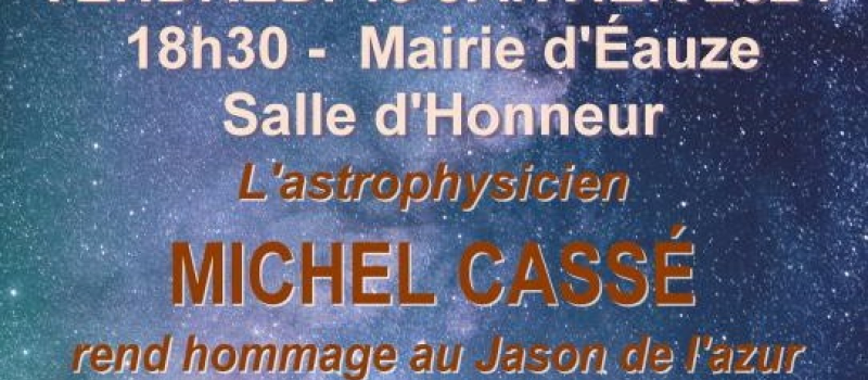 Conférence avec Michel Cassé reportée