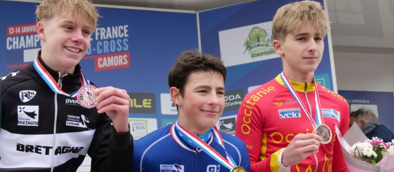 Championnat de France Cyclo-cross U17 : Clément Bouyssou du club de l'Isle Jourdain sur le podium !
