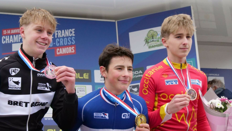 Championnat de France Cyclo-cross U17 : Clément Bouyssou du club de l'Isle Jourdain sur le podium !