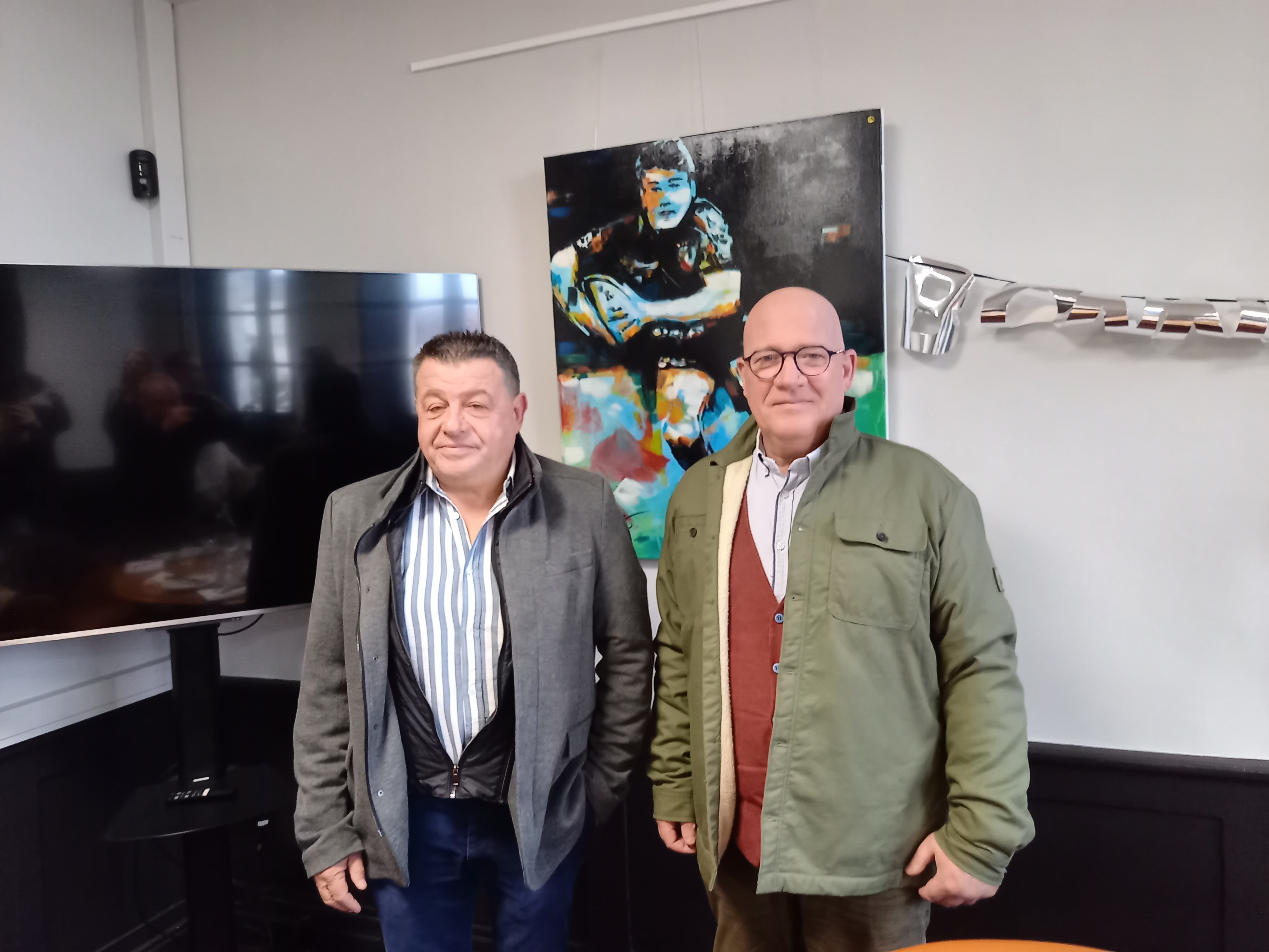 Stéphane Minguet et Bernard Malabirade lors de la conférence de presse.