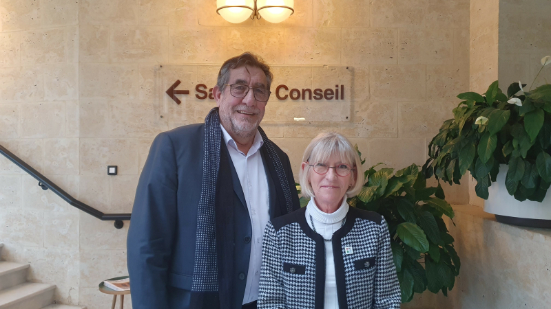 Présentation des voeux à la population du CANTON 13 de L'Isle-Jourdain des conseillers départementaux Christine Ducarrouge et Francis Larroque.