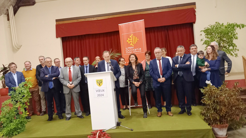 Voeux de la municipalité en compagnie de  Carole Delga