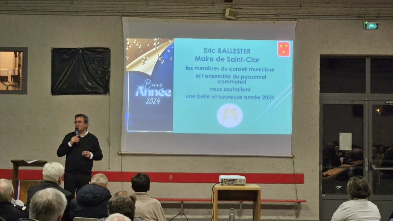 Présentation des voeux du maire de Saint-Clar