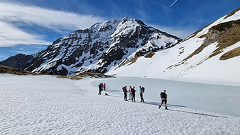En montagne au  printemps de janvier ou presque