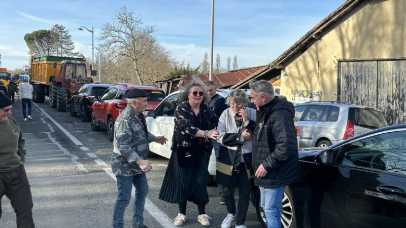 Les Taxis manifestaient à Auch