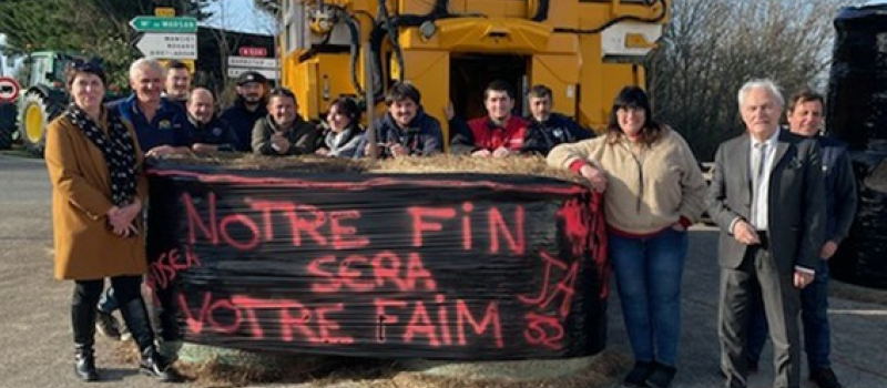 Le sénateur Alain Duffourg en soutien aux agriculteurs
