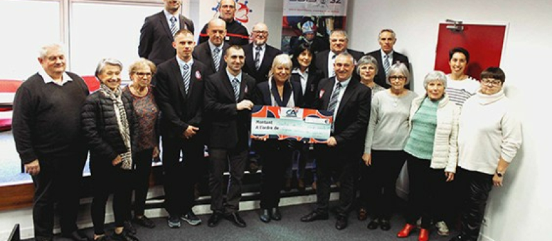 UDSP remet un cheque à la Ligue Contre le Cancer