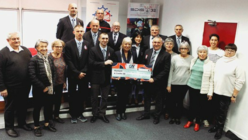 UDSP remet un cheque à la Ligue Contre le Cancer