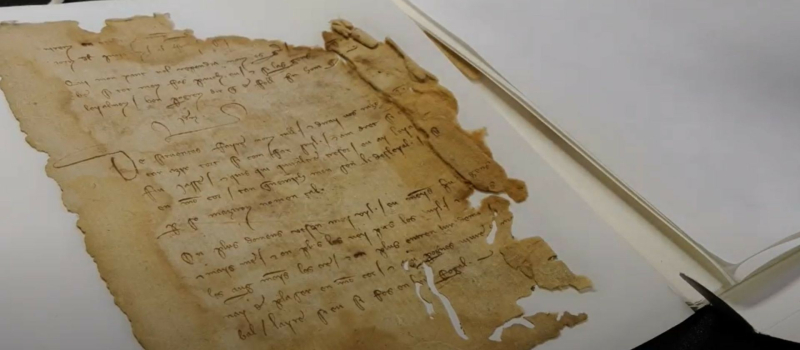 Descobèrta d’un tròç de cançonièr trobadoresc