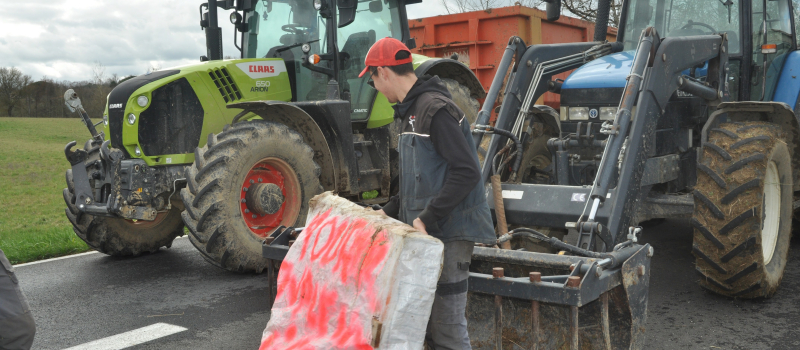 Circulation: la N124 et laN21 fermées en raison de nouvelles manifestations