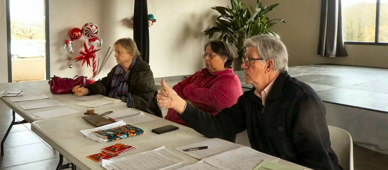 Après la réunion de l'Association  Sauvegarde de Moncorneil-Grazan, Betcave-Aguin et leurs environs.