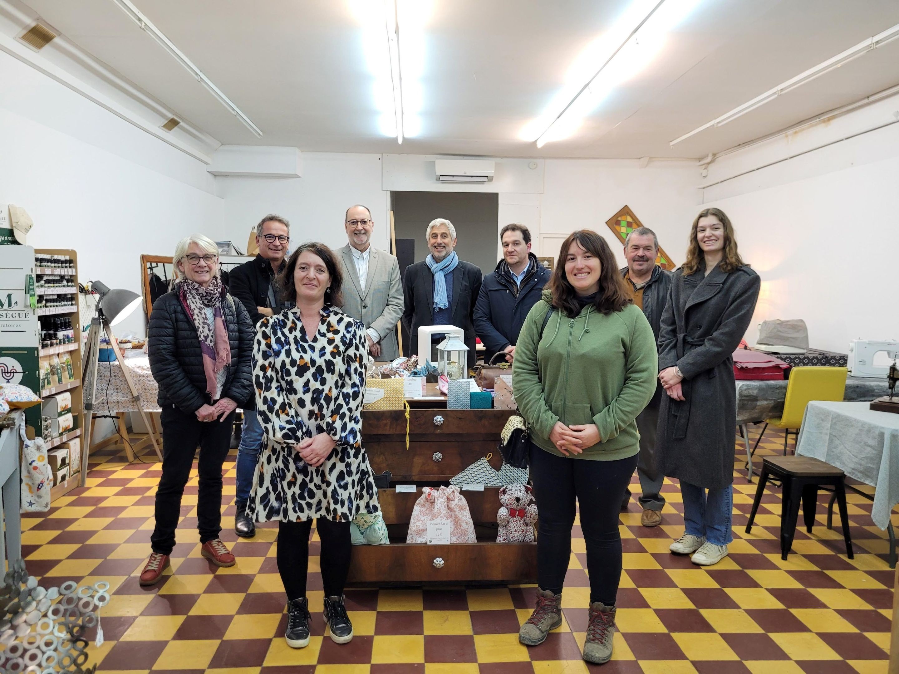 Visite des élus à Vi en Fil