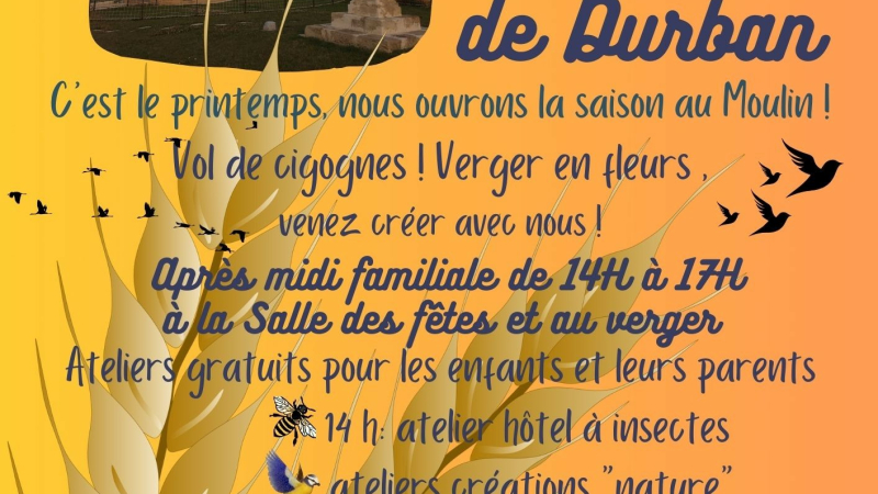 Animations lors de l'ouverture du Moulin